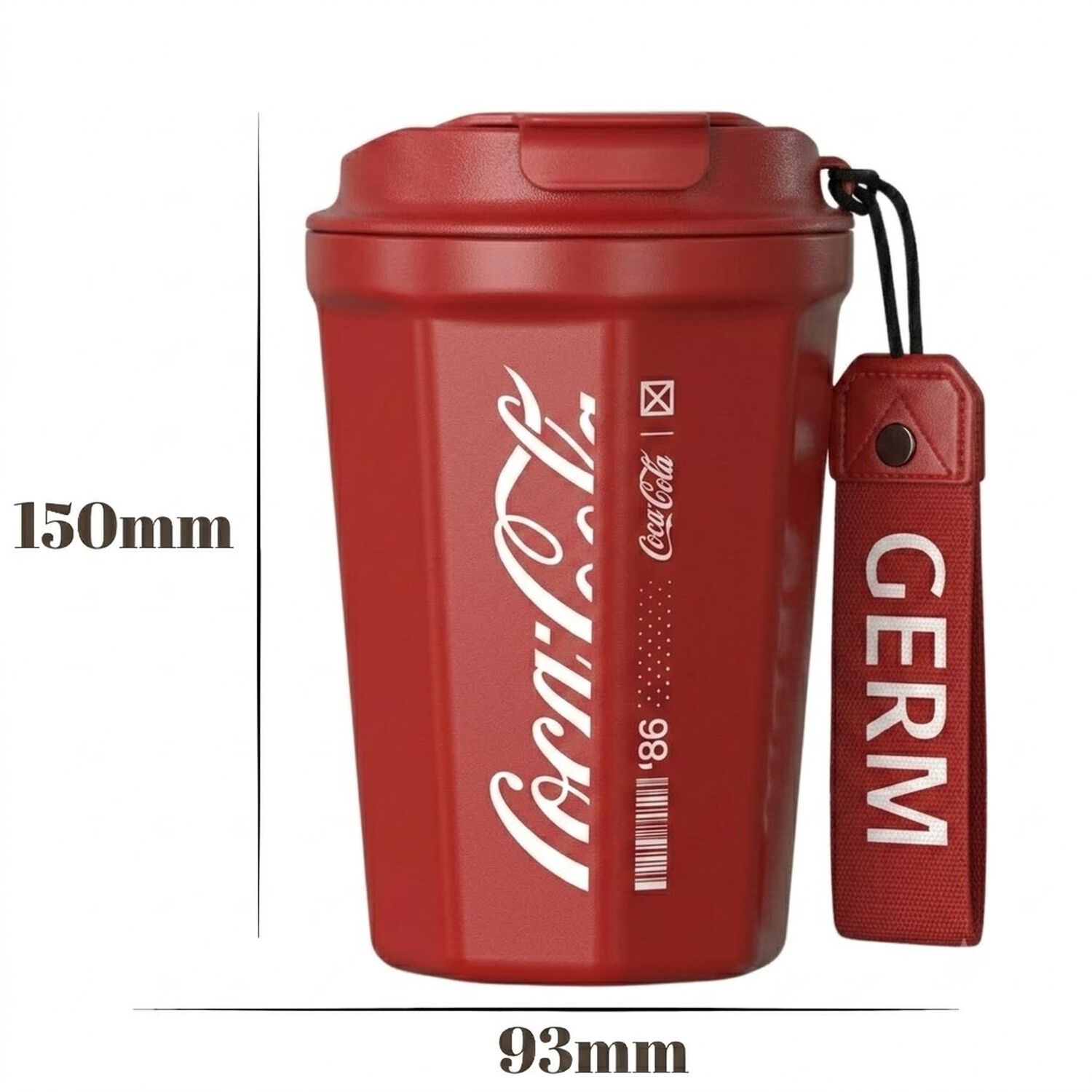 Vaso Termico Mug Germ Coca-cola Acero Inoxidable 390ml Red image number 5.0