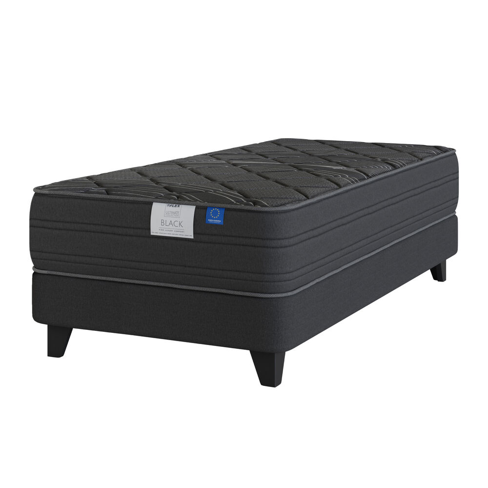 Cama Europea Flex Black / 1.5 Plazas / Base Normal image number 0.0