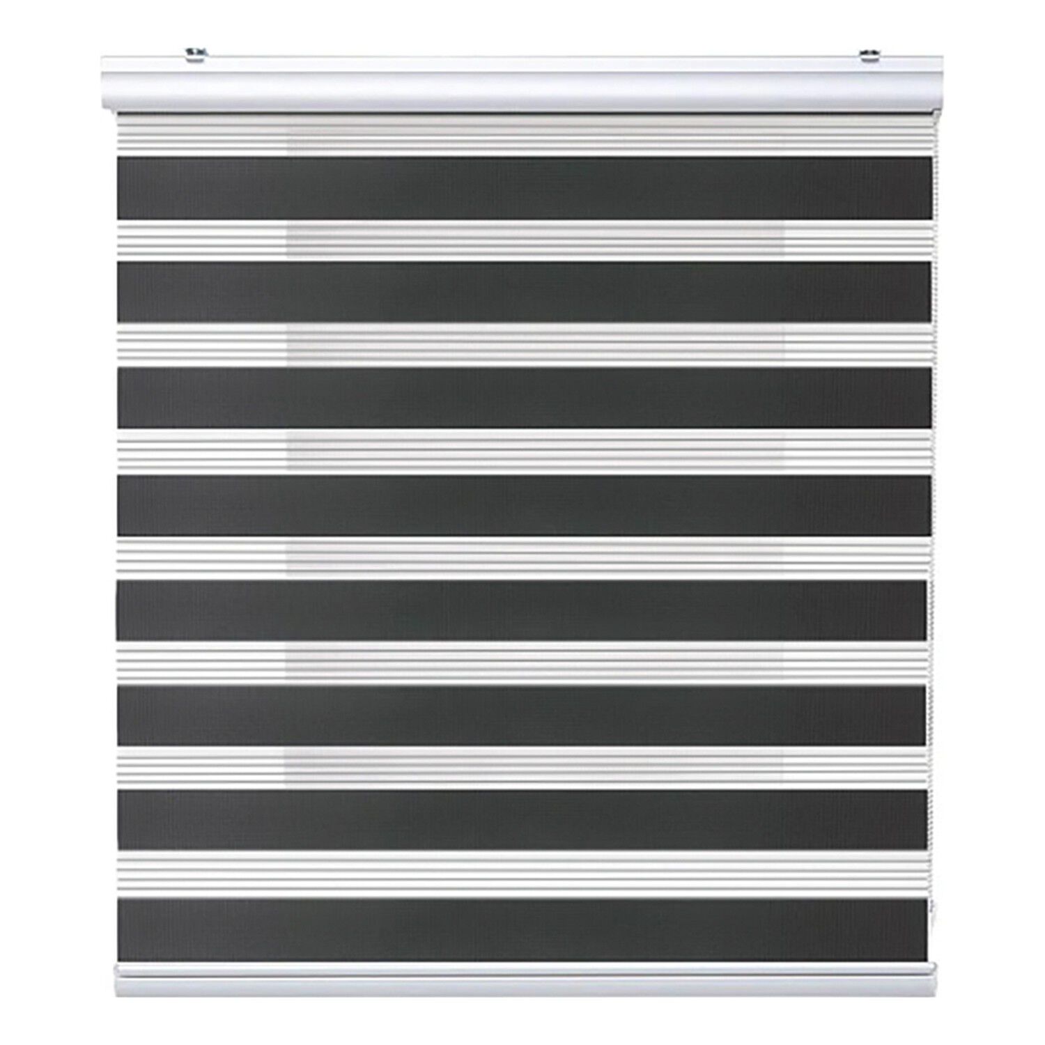 Cortina Roller Duo Zebra 100x180cm Negro Doble Enrollable image number 2.0