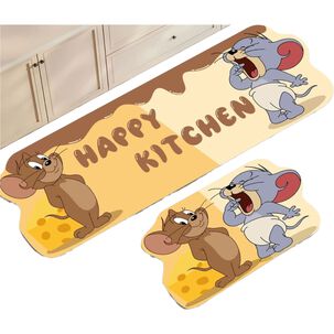 Set 2 Alfombra De Goma Para Cocina Piso Antideslizante Acg-5
