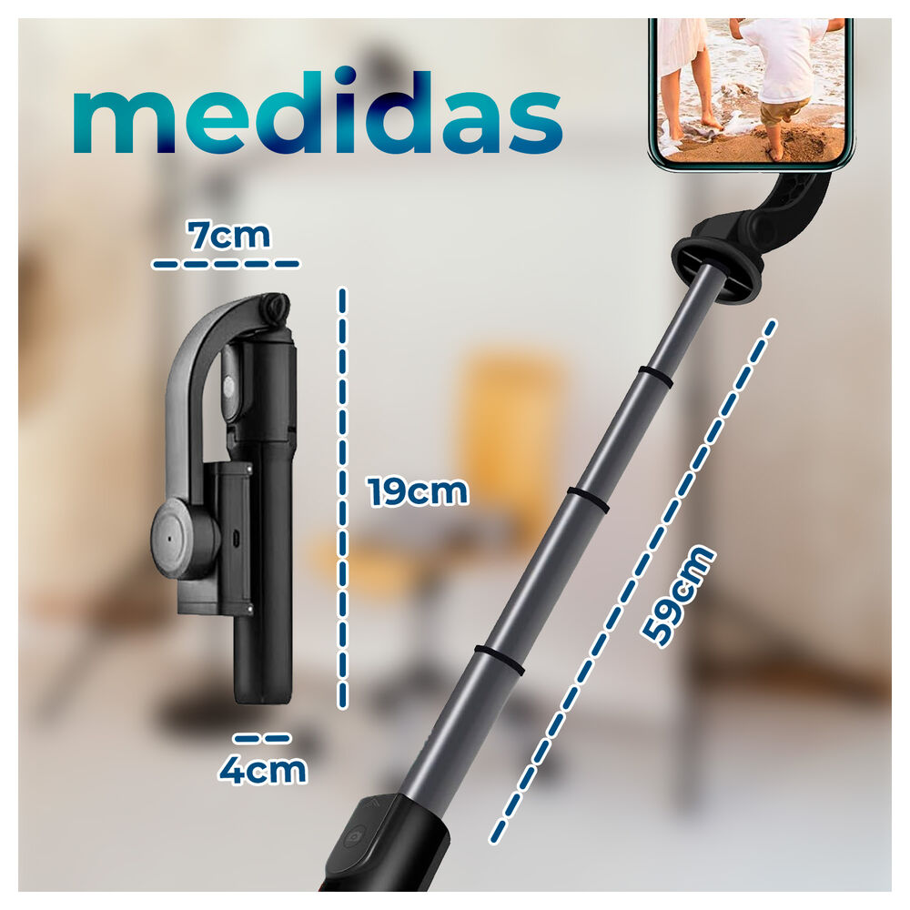 Tripode Palo Selfie Con Control Remoto Bluetooth image number 5.0