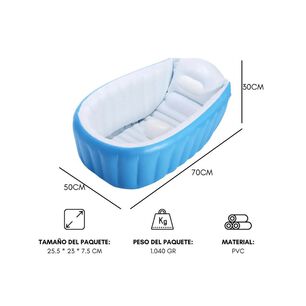 Ba&ntilde;era Bebe Plegable Tina De Ba&ntilde;o Inflable