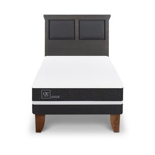 Cama Europea Cic Ortopedic / 1.5 Plazas / Base Normal + Respaldo