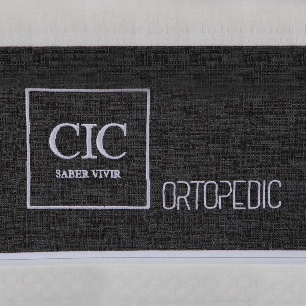 Cama Europea Cic Ortopedic / 2 Plazas / Base Normal + Respaldo image number 8.0