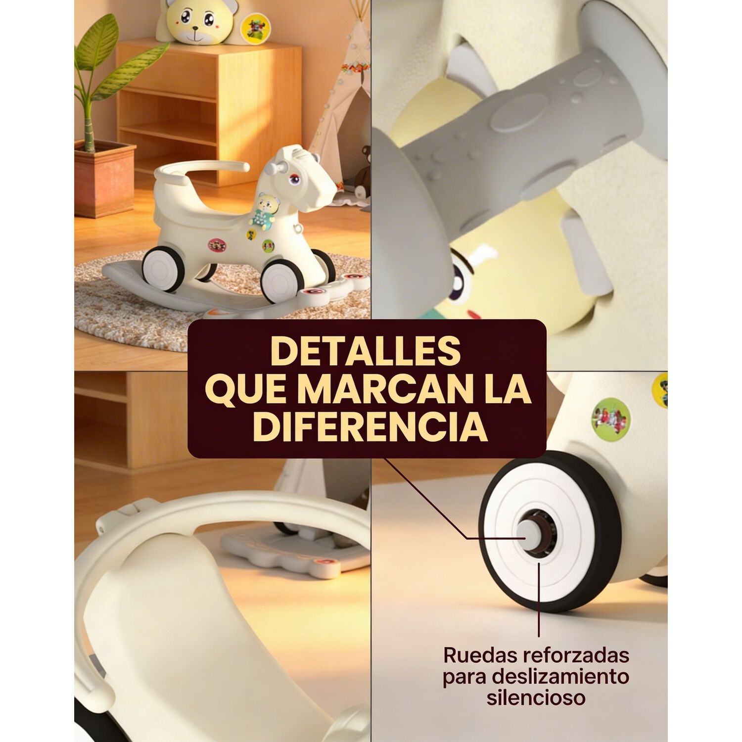Balancin Caballito De Plastico Infantil Ni&ntilde;o image number 3.0