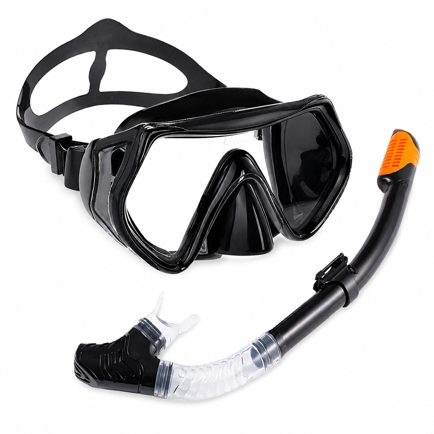 Mascara De Buceo Anti Fugas De Vidrio Templado Con Snorkel image number 9.0