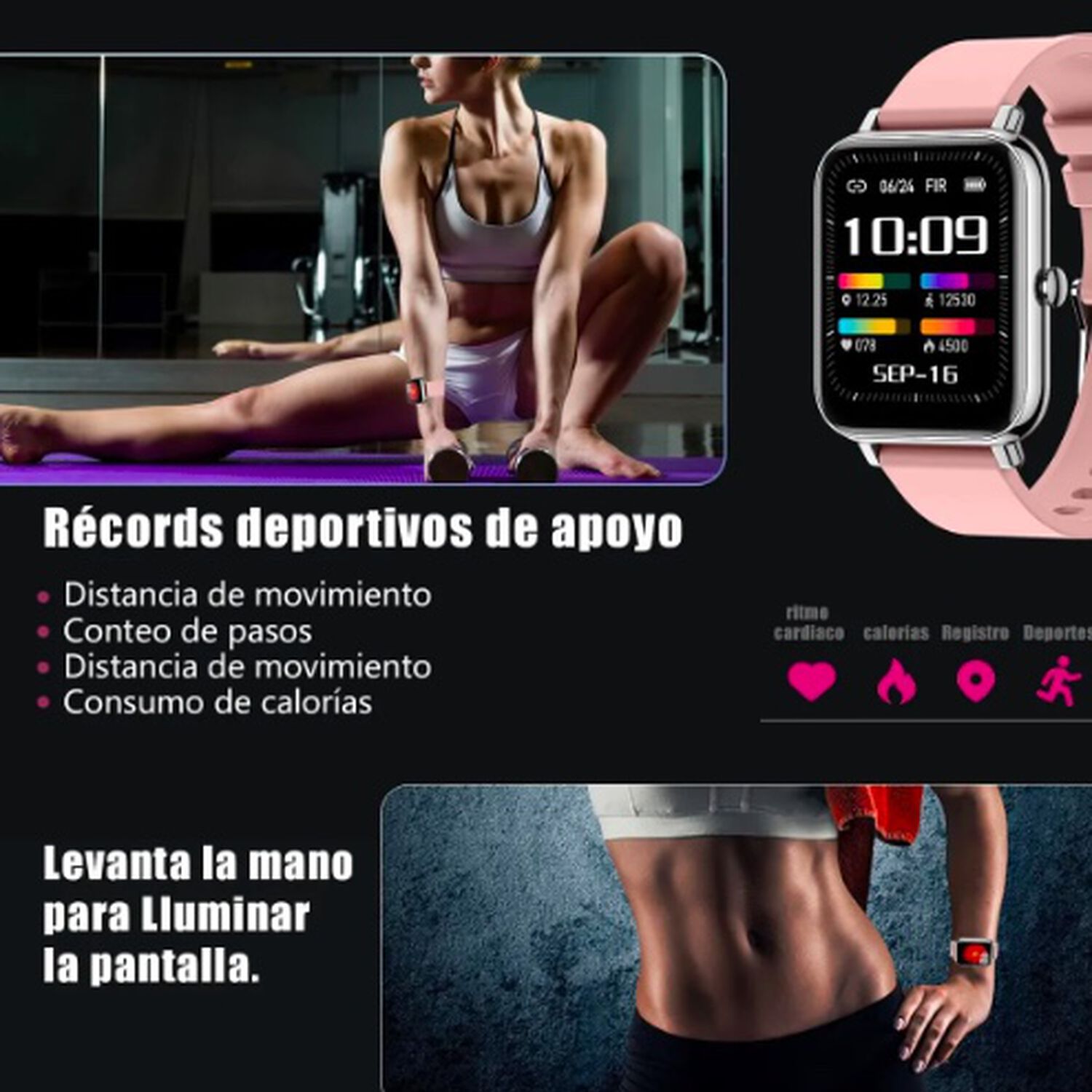 Reloj Inteligente Reloj Deportivo Smartwatches Ip67 image number 4.0
