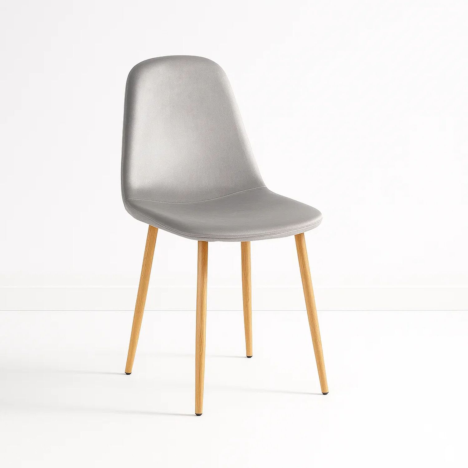 Silla Spoon Velvet - Gris image number 0.0