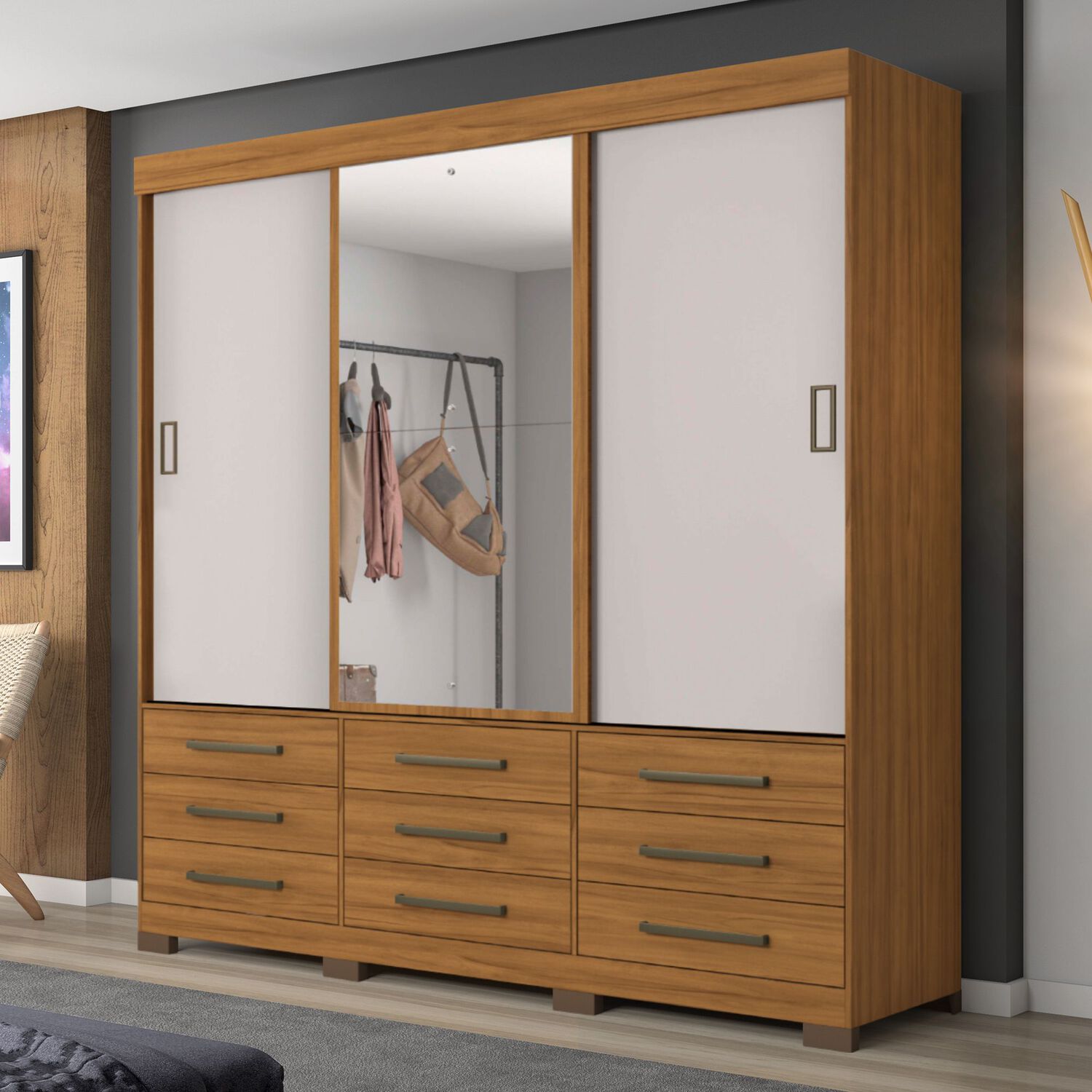 Cl&oacute;set Home Mobili Enzo / 3 Puertas / 9 Cajones image number 1.0