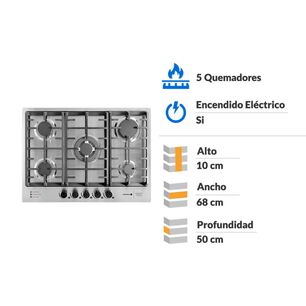 Encimera A Gas Sindelen CEG-4700IN / 5 Quemadores