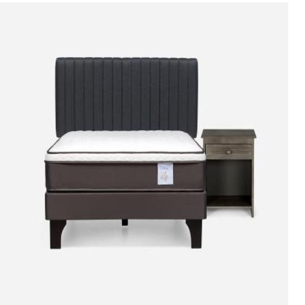 Cama Europea Rosen New Style 4 Plus / 1.5 Plazas / Base Normal + Set De Maderas Lucio image number 8.0