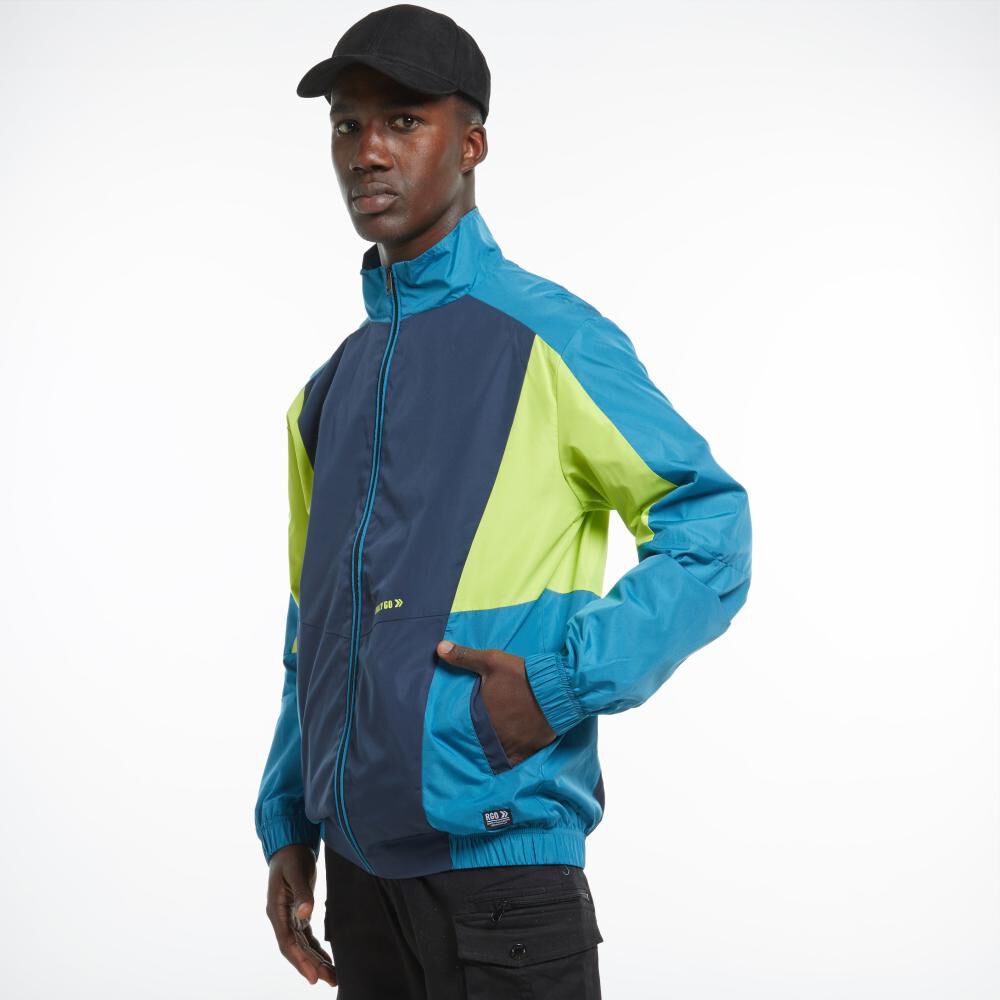 Chaqueta Bloque Color Cuello Alto Hombre Rolly Go image number 2.0