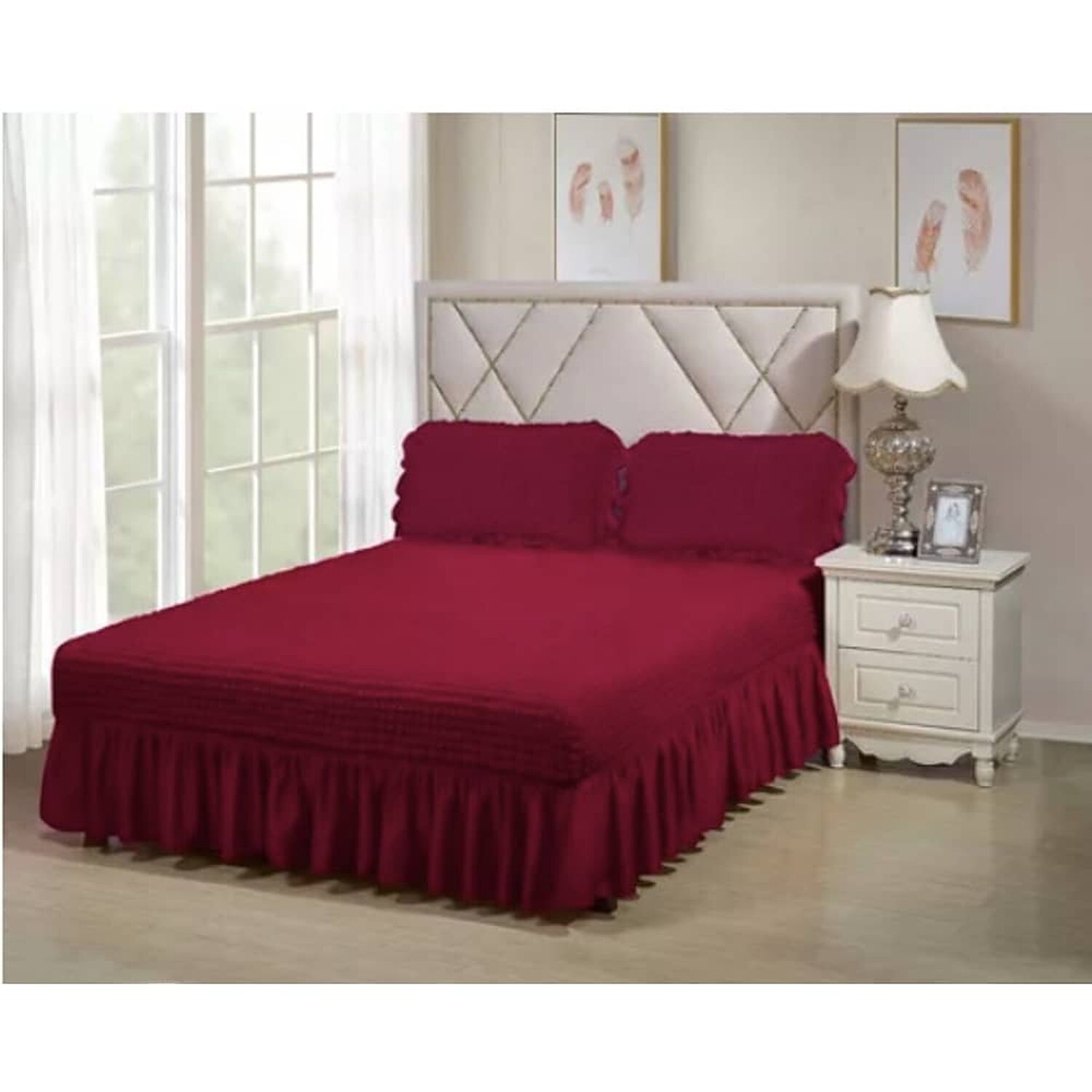 Faldon Liso Cama De 1,5 Plaza image number 0.0