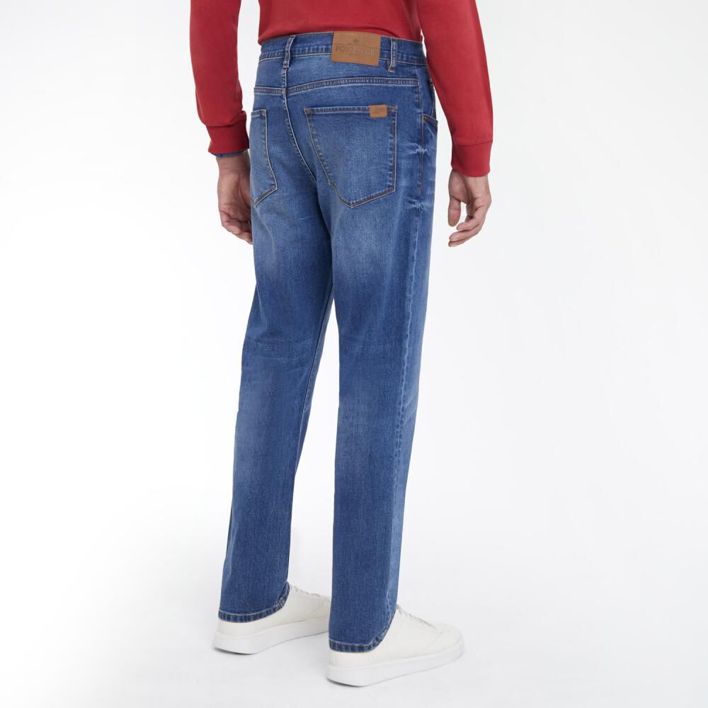 Jeans Tiro Medio Regular Fit Hombre The King's Polo Club image number 3.0