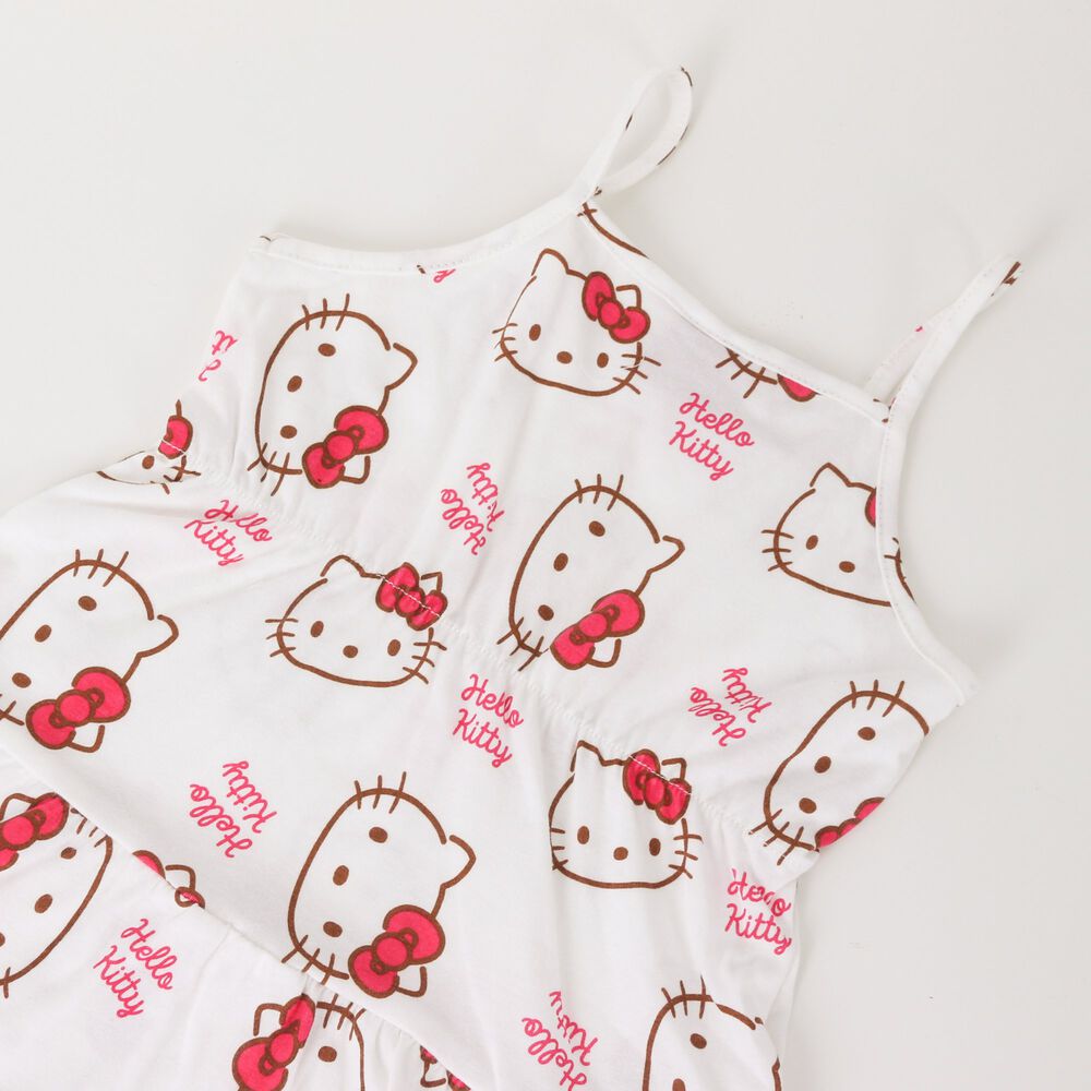 Vestido Ni&ntilde;a Blanco Full Print Hello Kitty image number 2.0