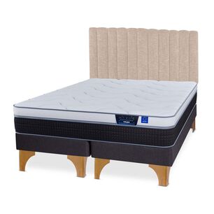 Cama Europea Flex Nexus / 2 Plazas / Base Dividida + Respaldo