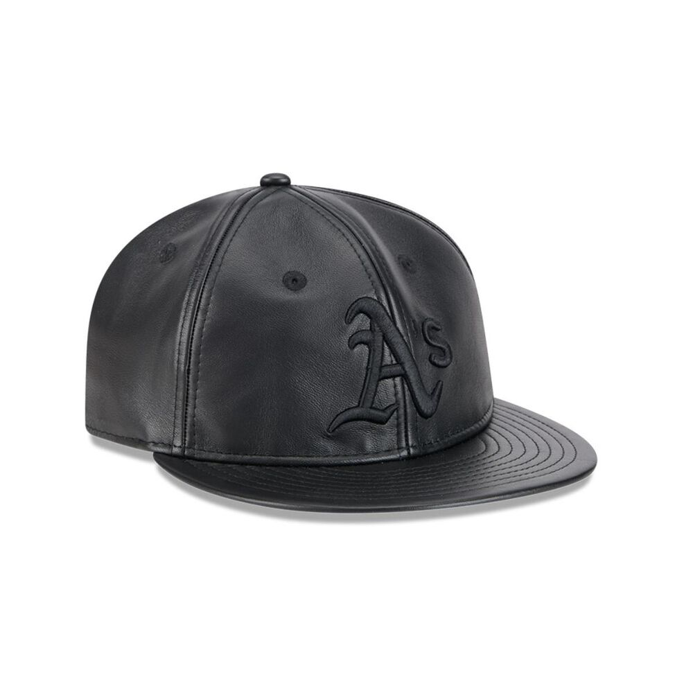 Gorra 9fifty Mlb Oakland Athletics Genuine Leather Black image number 1.0