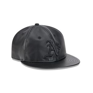 Gorra 9fifty Mlb Oakland Athletics Genuine Leather Black