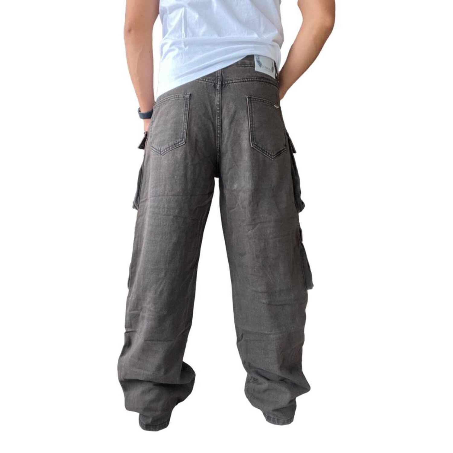 Jeans Di&aacute;bolo Cargo Ancho Wide Leg Hombre image number 27.0