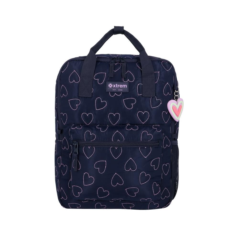 Mochila Notebook Xtrem Leia 6xt Corazones Azul 15" image number 0.0