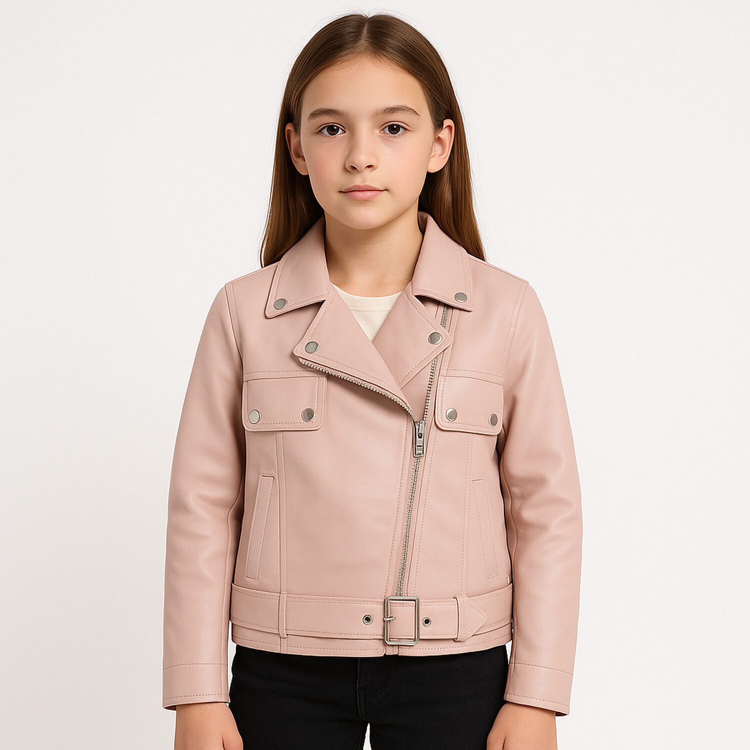 Chaquetas Biker Ecocuero Para Ni&ntilde;os image number 2.0