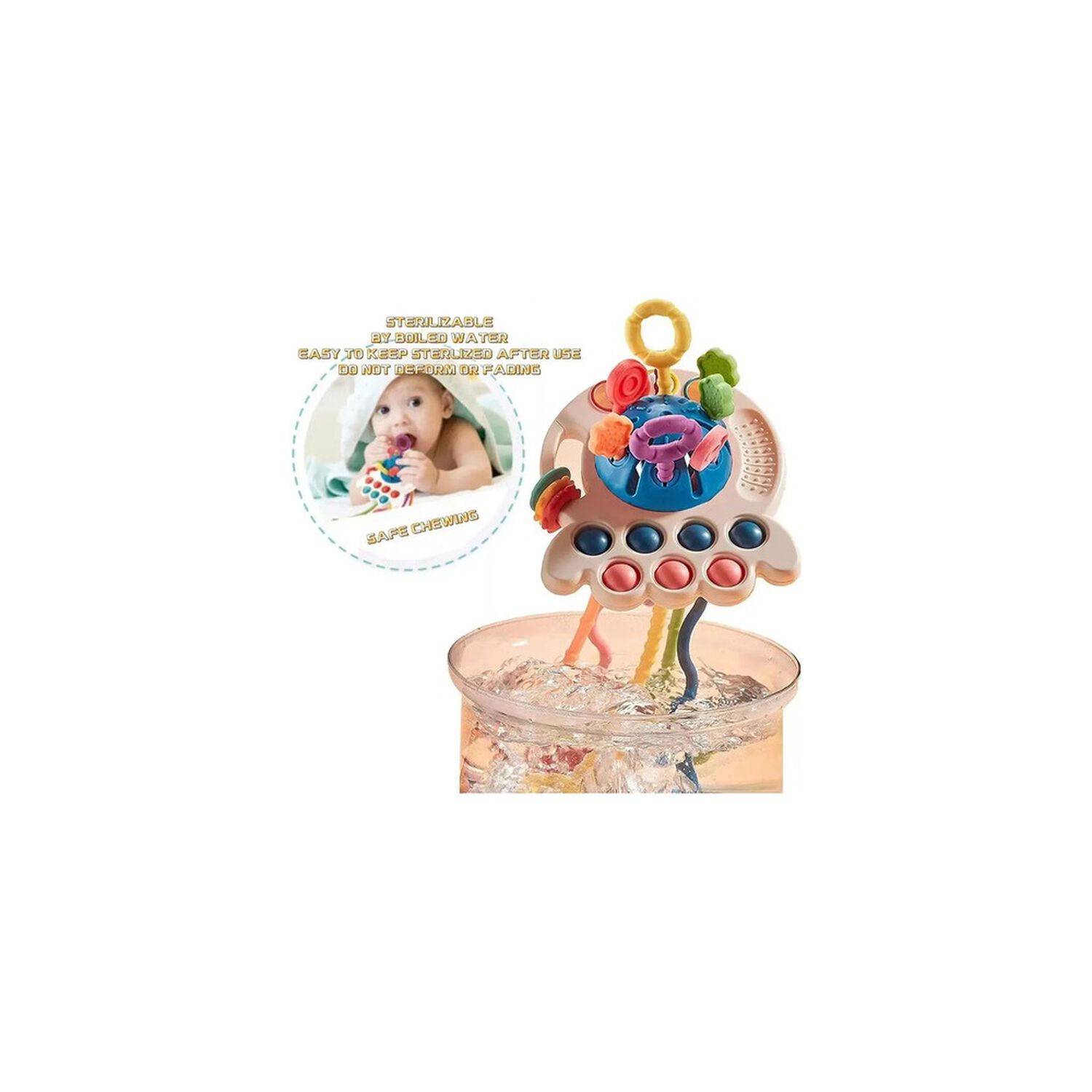 Juguete De Estimulaci&oacute;n Sensorial Ufo Montessori 4 En 1 Bebe image number 2.0