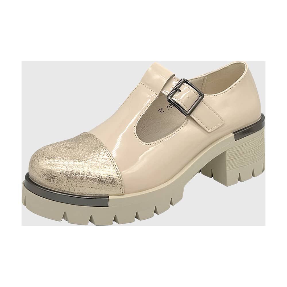 Zapato Para Mujer Con Taco Bajo Mary Jane Blanco image number 0.0