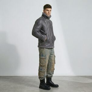 Chaqueta Aviadora Hombre Ecocuero Hombre Stephano