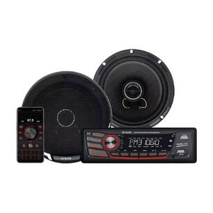 Radio Para Auto Aiwa Aw-c2016bt Combo Con Dos Parlantes De 6,5''