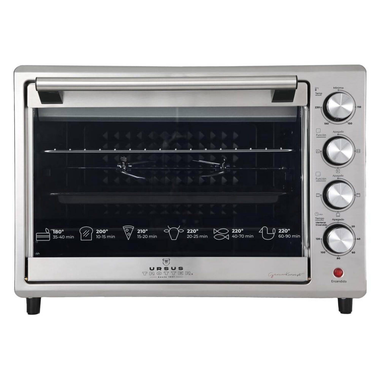 Horno El&eacute;ctrico Ursus Trotter UT-Backofen Pro-i 48l / 48 Litros / 1800W image number 0.0