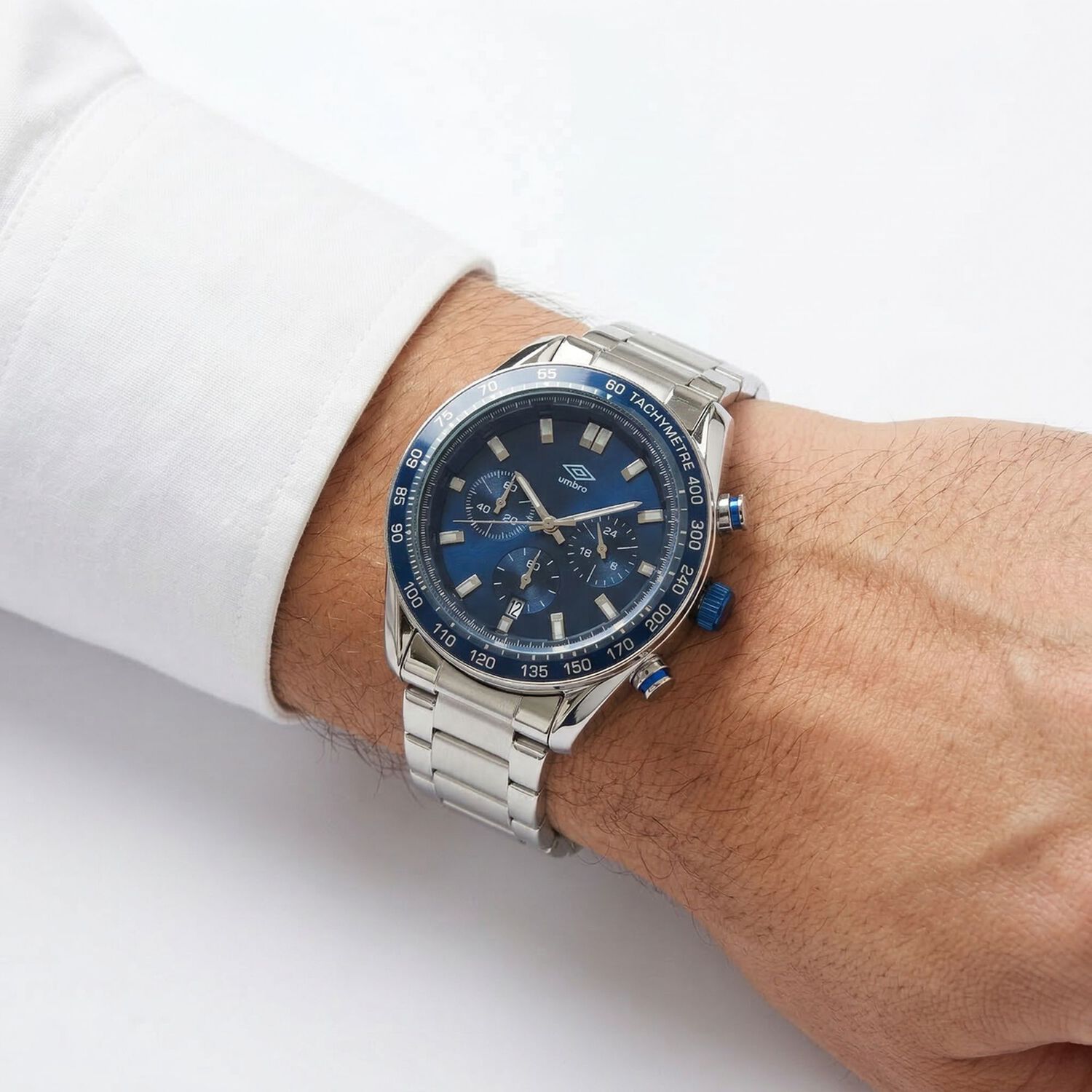 Reloj An&aacute;logo Hombre Umbro Plus Plateado Umbp-1500-116 image number 3.0