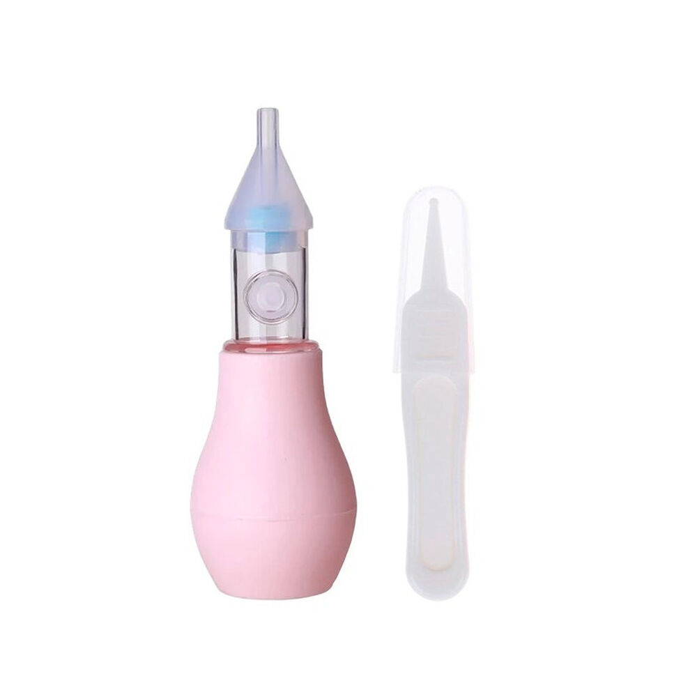 Aspirador Nasal Silicona Para Bebe Limpiador Succion + Pinza image number 0.0