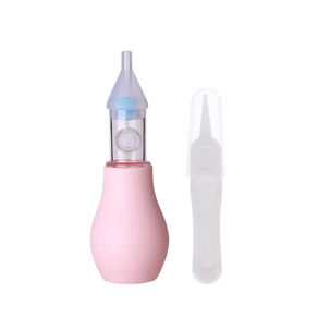 Aspirador Nasal Silicona Para Bebe Limpiador Succion + Pinza