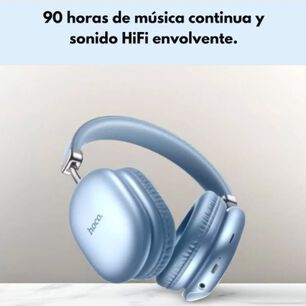 Aud&iacute;fonos Bluetooth Celeste