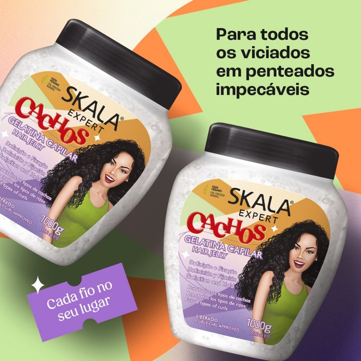 Gel Capilar Cachos Expert Skala 1kg image number 3.0