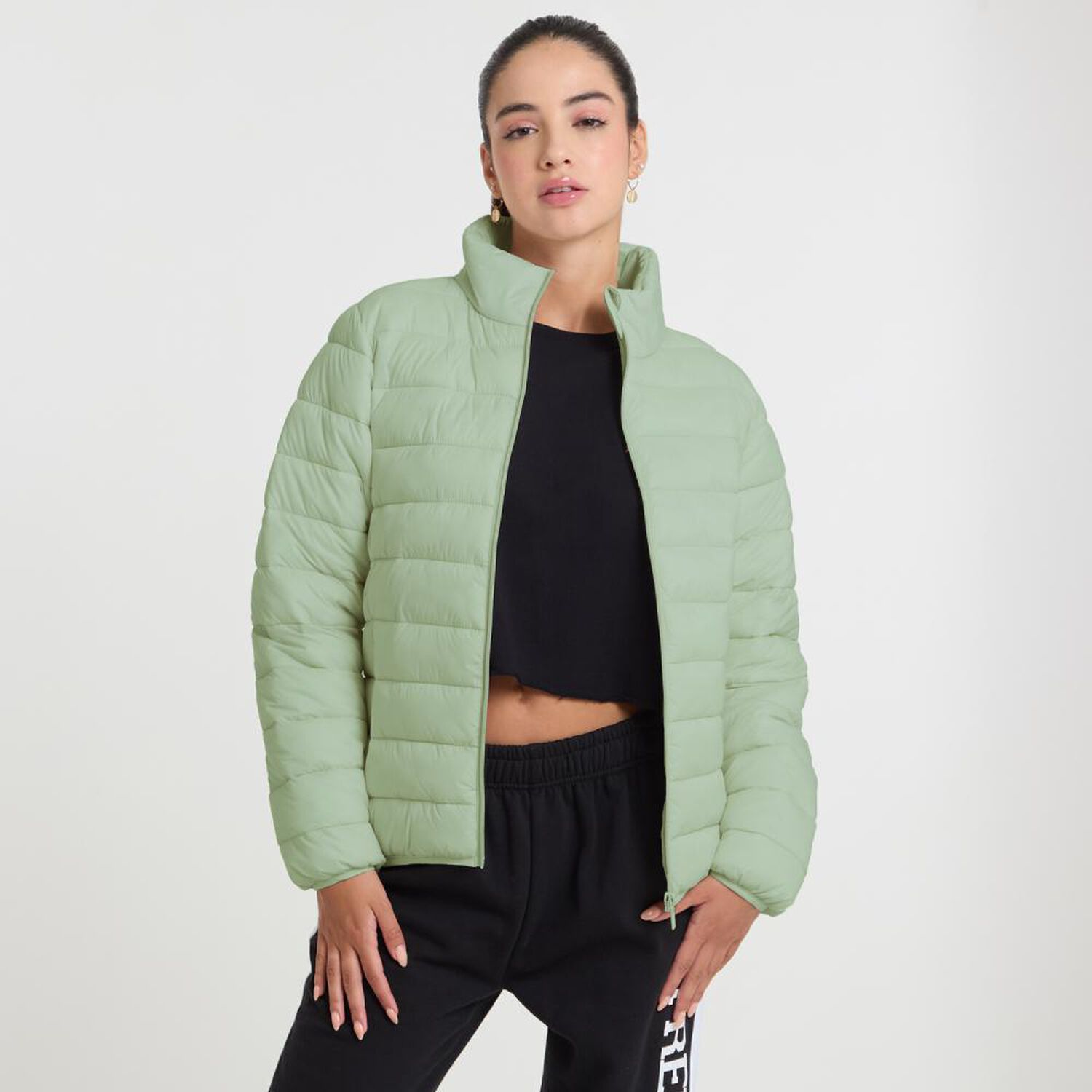Parka B&aacute;sica Regular Cuello Alto Mujer Freedom image number 0.0