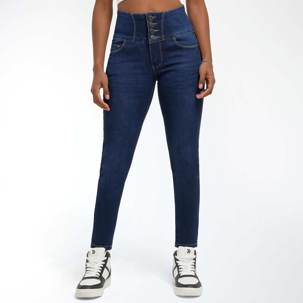 Jeans Tiro Alto Super Skinny Mujer Rolly Go image number 0.0
