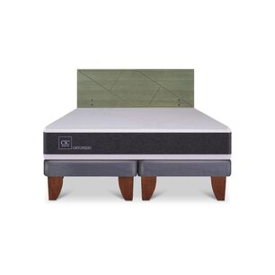 Cama Europea Cic Ortopedic / King / Base Dividida + Respaldo