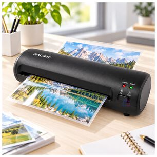 Laminadora Plastificadora A4 Incluye 6 Accesorios Negro - Ps