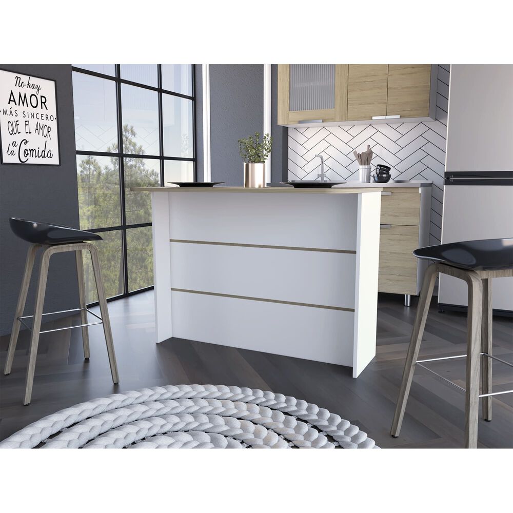 Isla Cocina 120x60x90 Cm Fm-003c - Cafe Claro image number 3.0