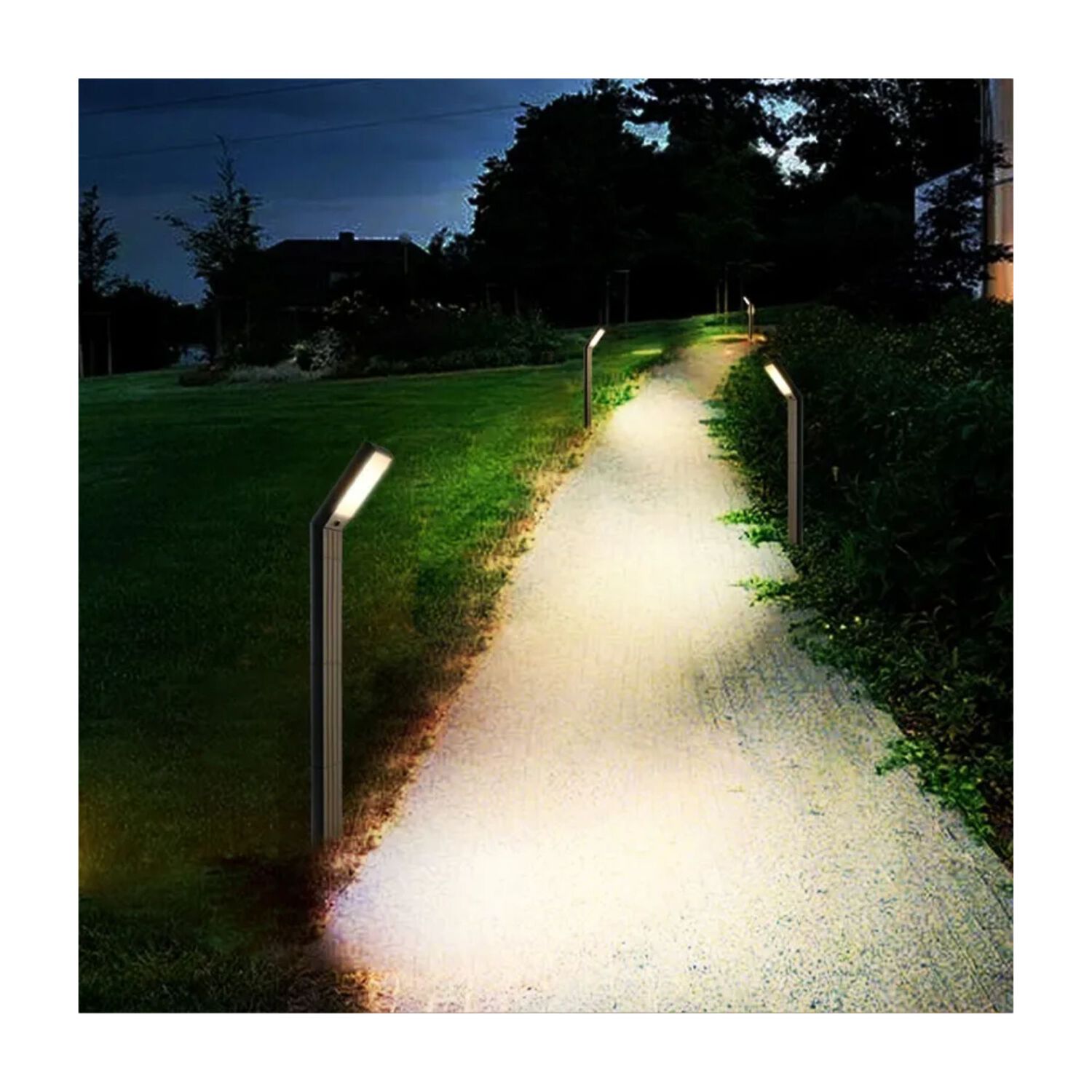 L&aacute;mpara Solar Led Exterior Para Jard&iacute;n Con Estaca Y Pedestal image number 1.0