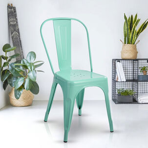 Pack 4 Sillas De Metal Tolix Menta