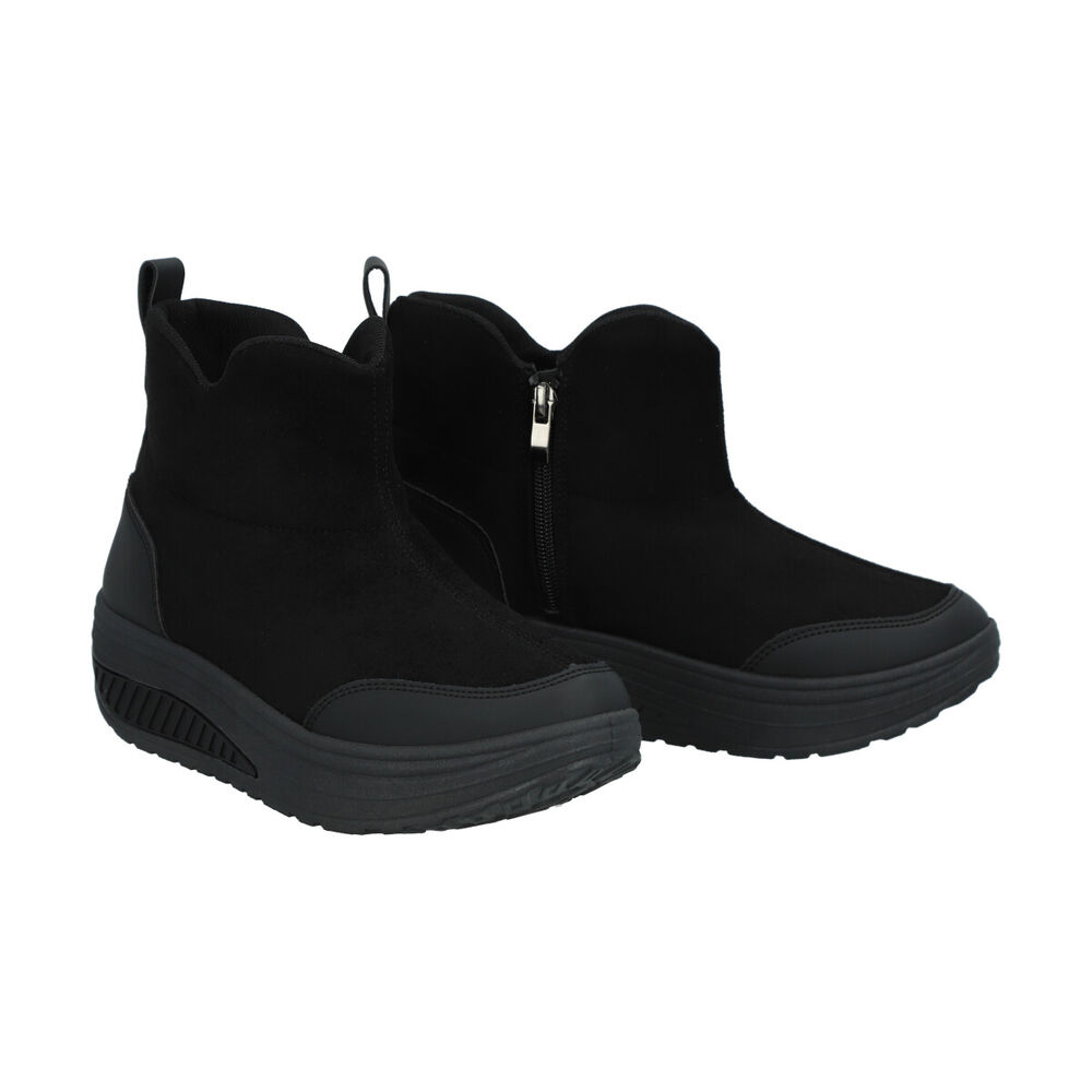 Botin Mujer Negro Plataforma Sole Police image number 1.0
