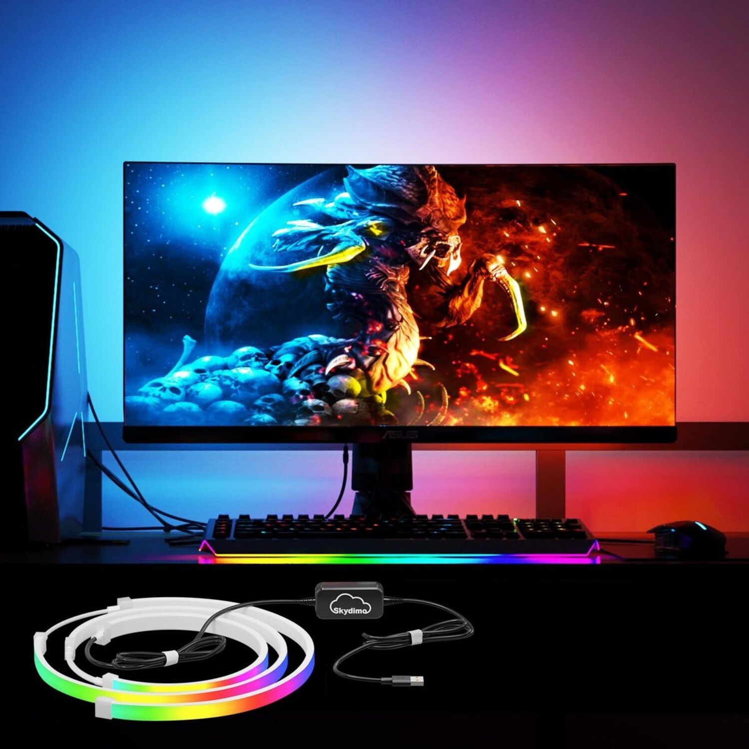 Tira Led Gamer Rgb Para Monitor - Sincronizaci&oacute;n De Luces image number 3.0