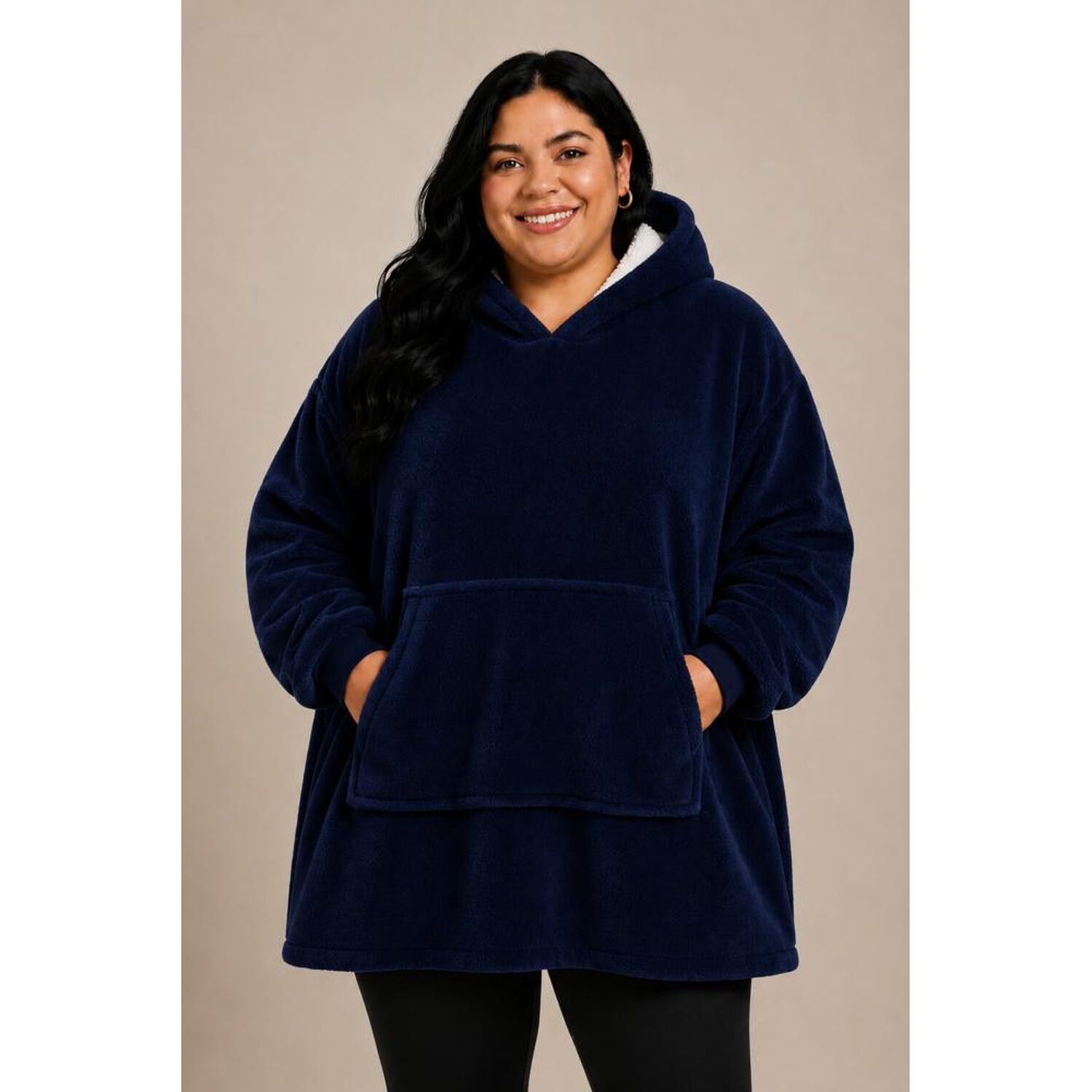 Poleron Felpa Capucha Manta Polar Invierno Unisex Talla Unic image number 1.0
