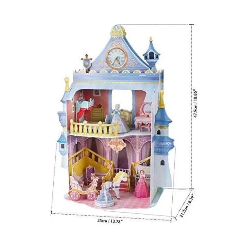 Juguete Castillo De Mu&ntilde;ecas 81 Pcs Rompecabezas 3d Infantil image number 1.0