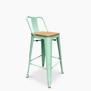 Pack 4 Taburetes Tolix Madera Clara (77cm)