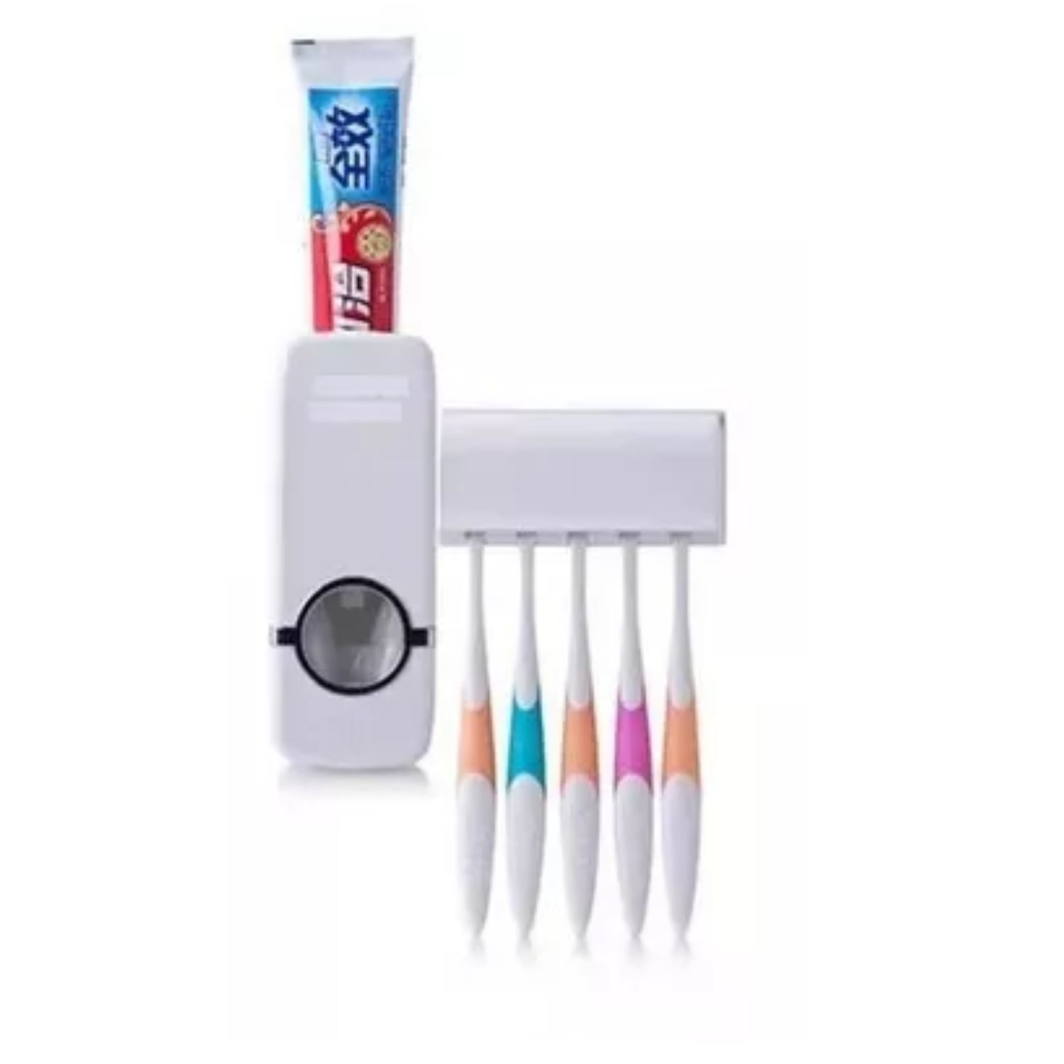 Dispensador Autom&aacute;tico Pasta Dientes Porta Cepillo image number 1.0
