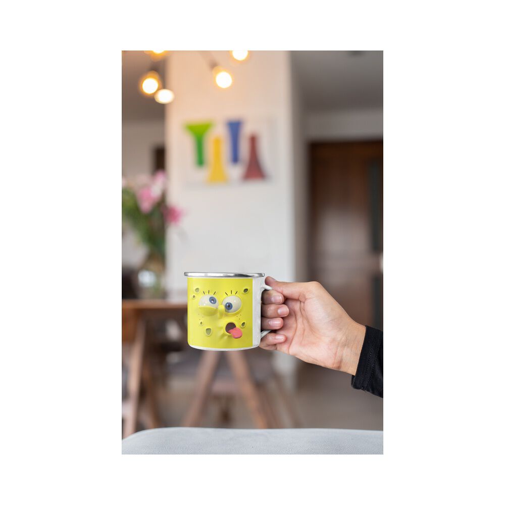 Taza Enlozada Lechera Bob Esponja Personaje Animado image number 1.0