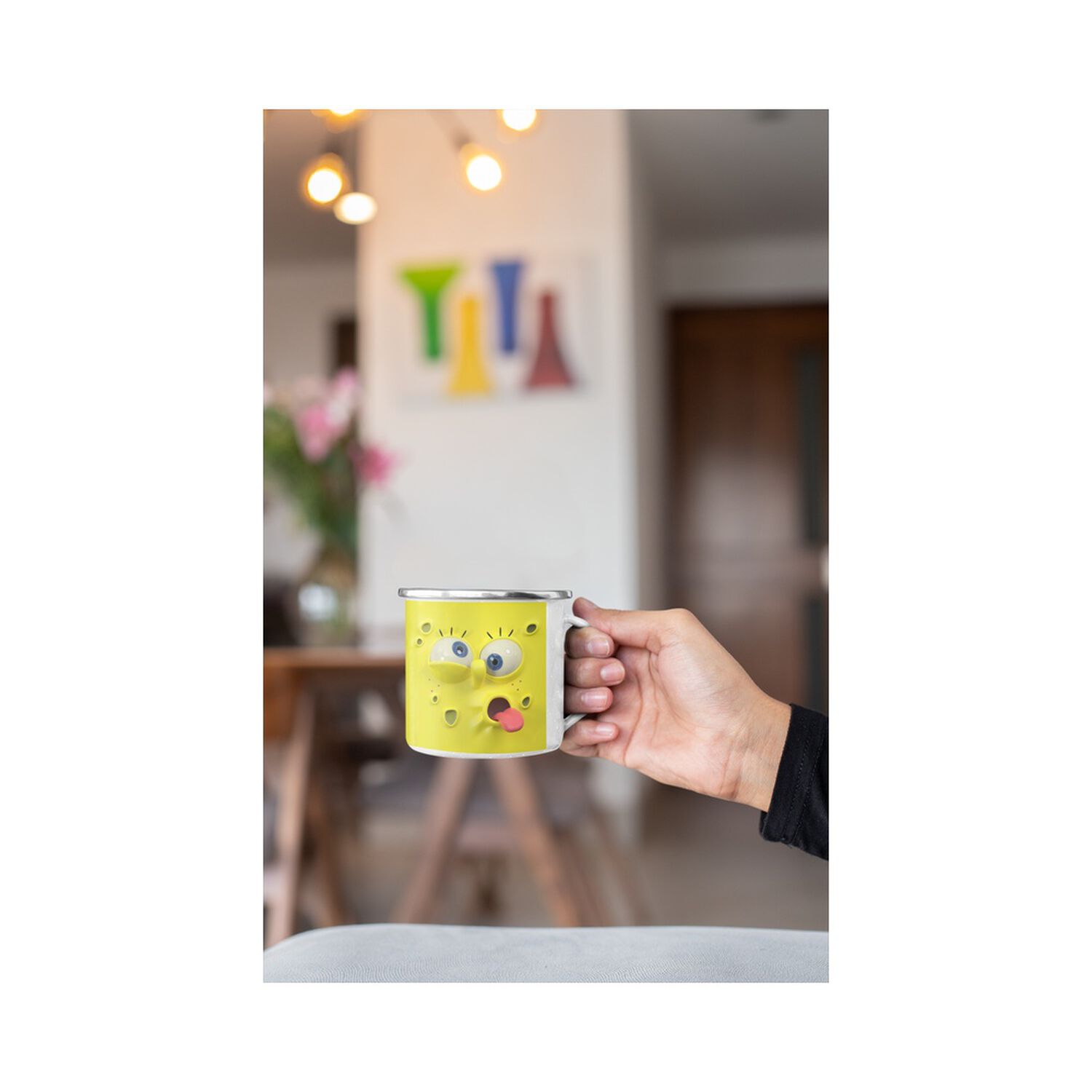 Taza Enlozada Lechera Bob Esponja Personaje Animado image number 1.0